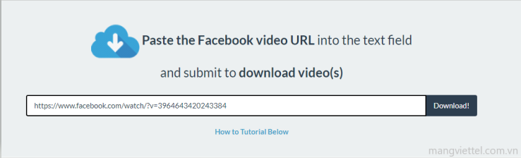 tải video facebook