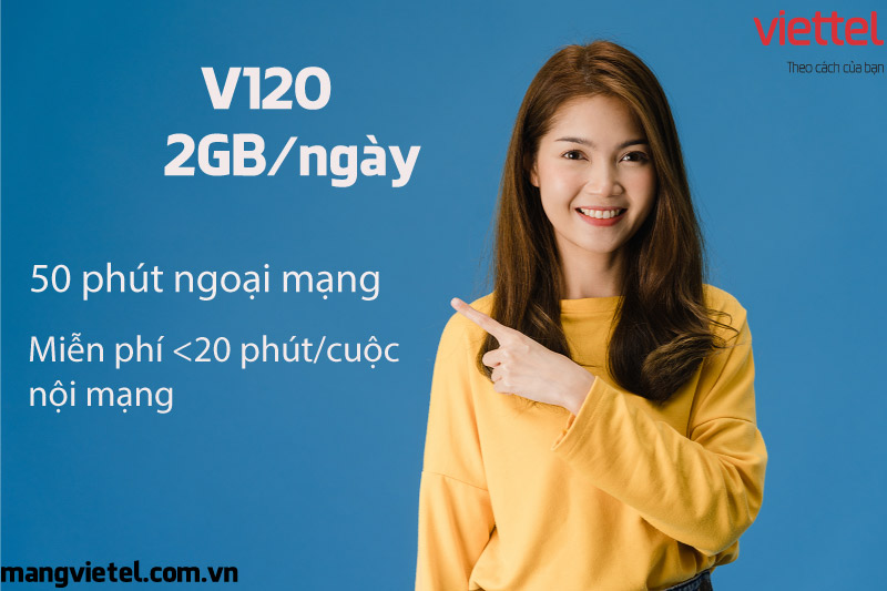 gói cước v120 viettel