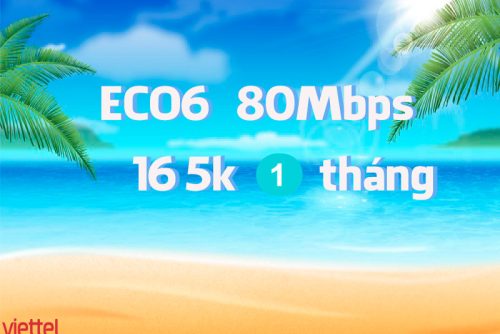 Gói cước Eco6 - Internet Cáp Quang Viettel