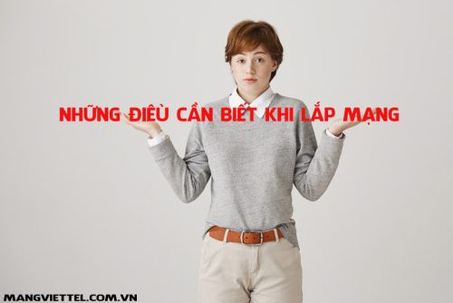 Điều Cần Biết Khi Lắp Mạng