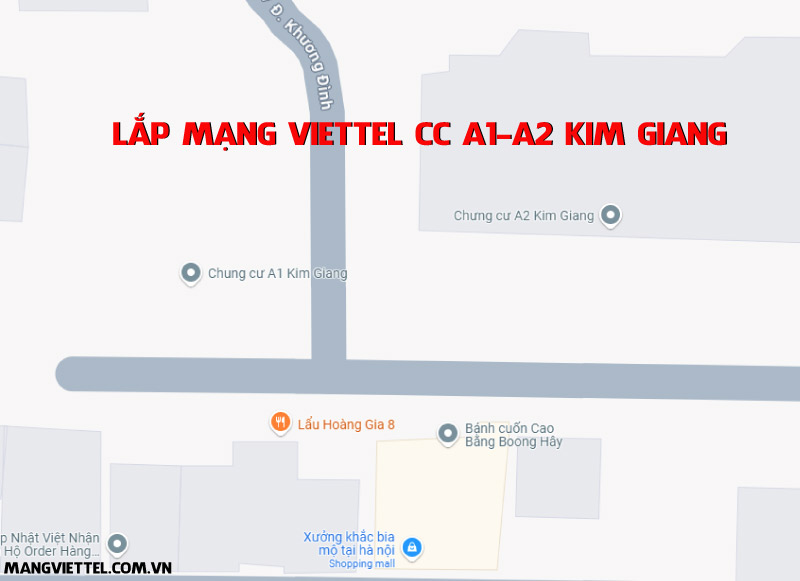 Lắp Mạng Viettel CC A1-A2 Kim Giang