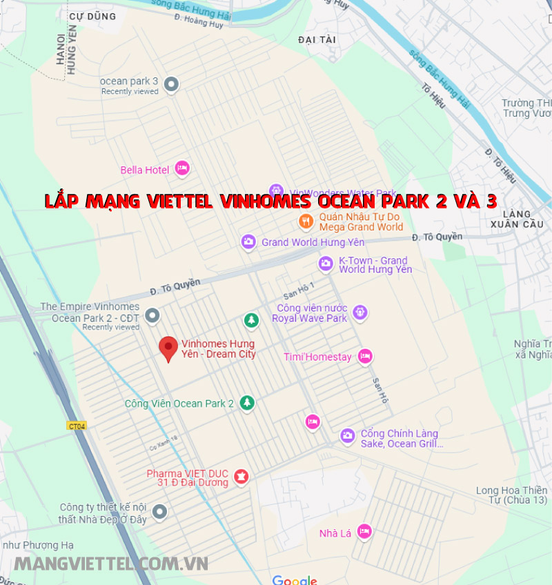 Lắp Mạng Viettel Ocean Park 2 và 3 