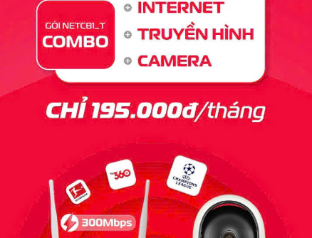 Gói NETCB1 – Combo Internet Truyền hình Camera Viettel