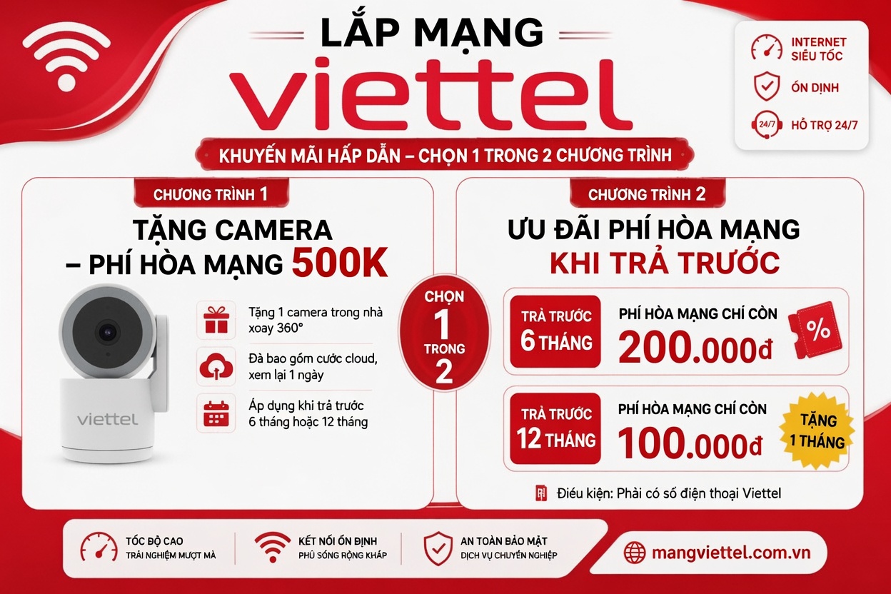 Lắp mạng Viettel