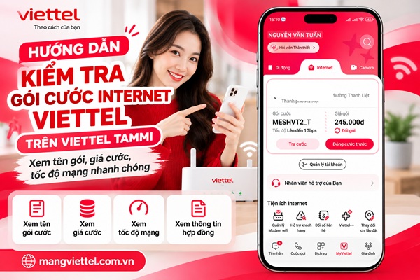 Cách Kiểm Tra Gói Cước Internet Viettel Trên Viettel Tammi